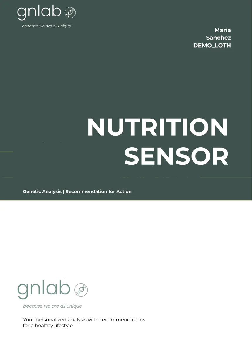 GNLAB genetic analysis report cover