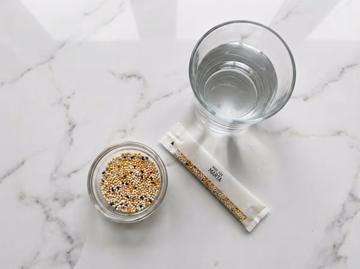 Daily sachet mixed in water